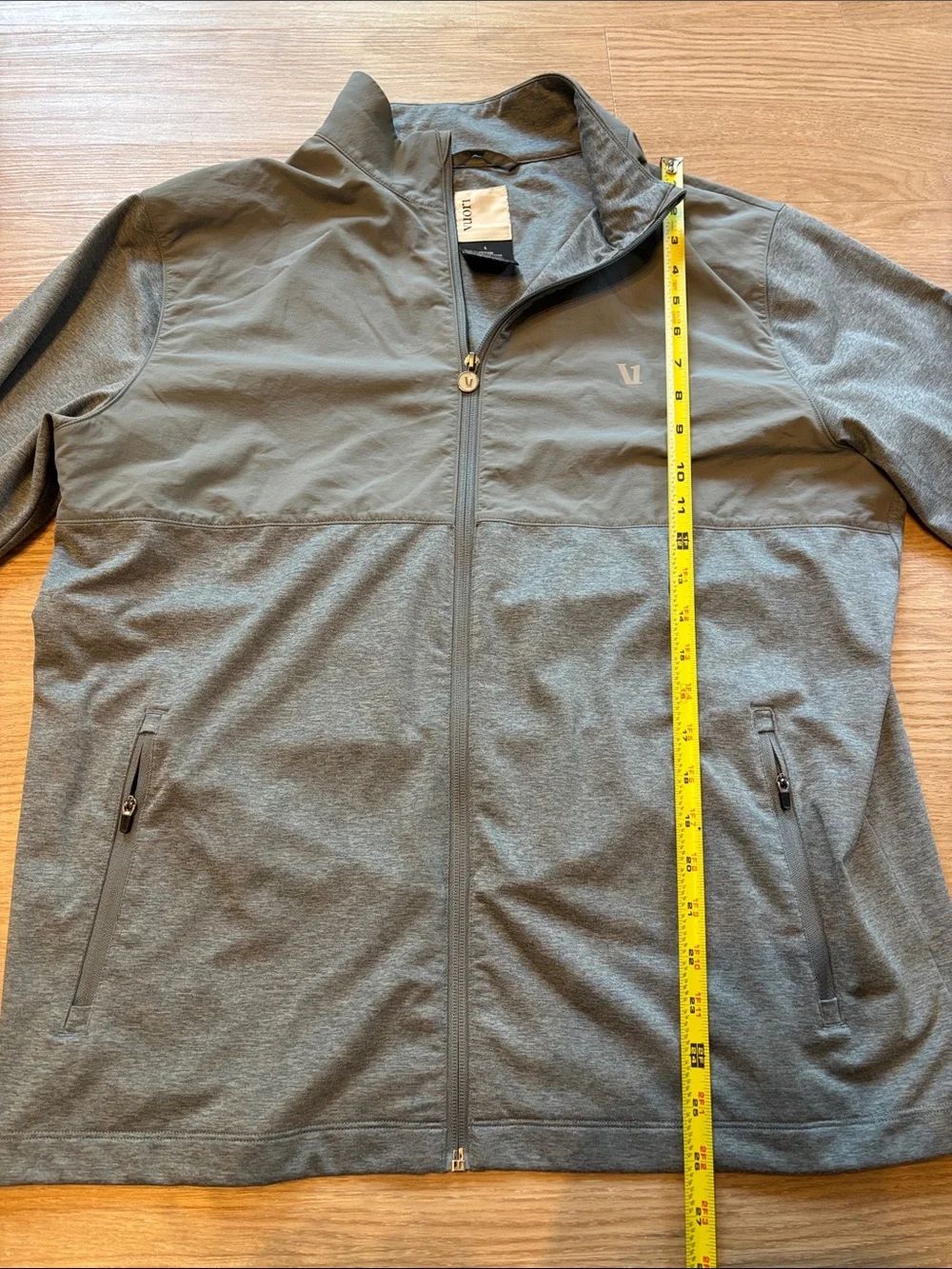 Vuori Men’s L Sunday Element Track Jacket V265 Blue Gray Heather